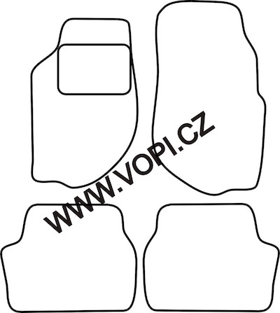 Textil-Autoteppiche Volvo 740/760 1988 - 1992 Autofit (5004)